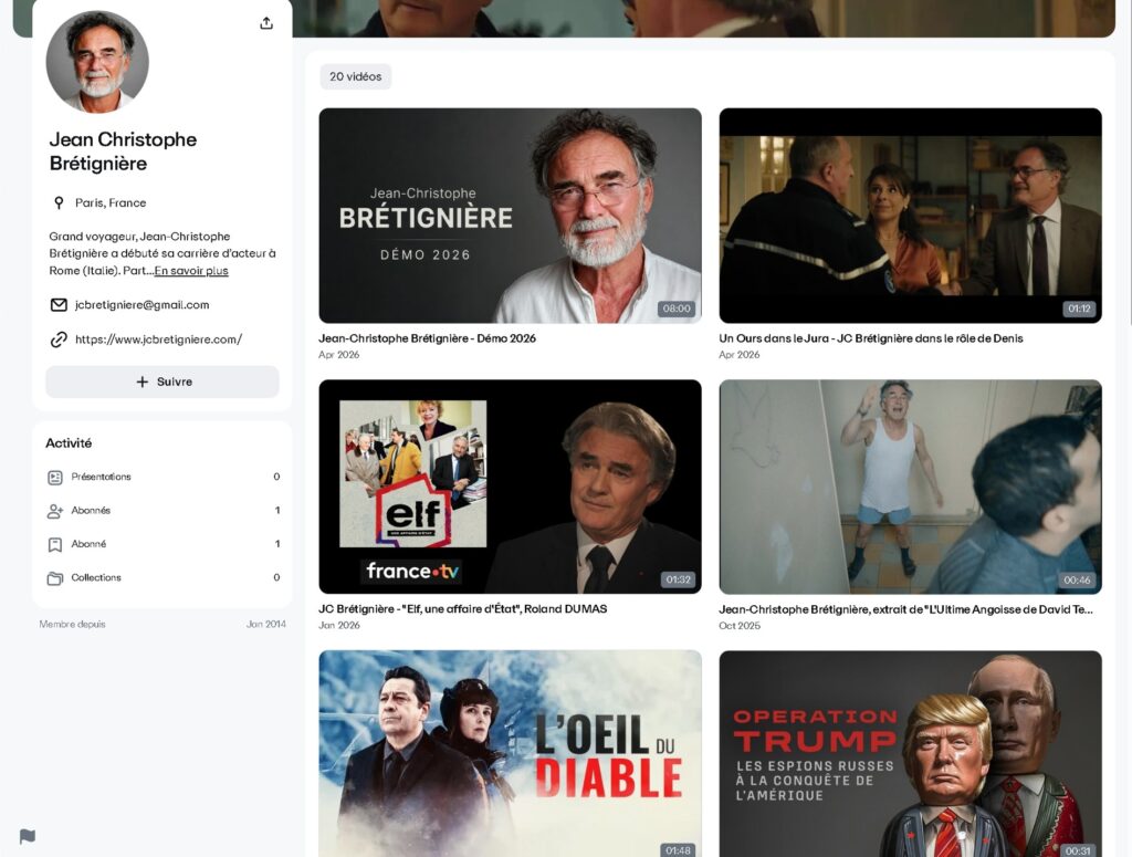 Chaine Viméo de Jean-Christophe Brétignière